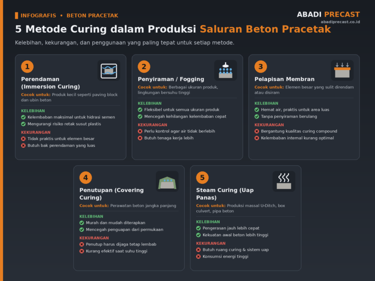 metode curing beton pracetak